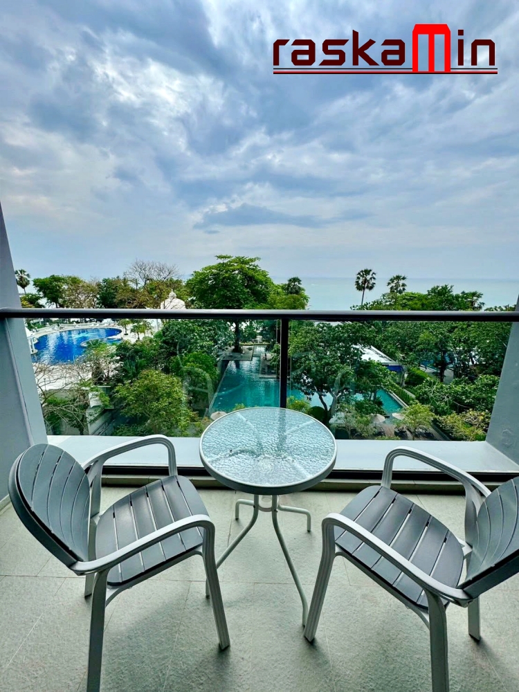 KT0348🏄‍♂️Zire Wongamat🏖️STUDIO 38ตรม ตึก A ชั้นเตี้ย พร้อมเฟอร์นิเจอร์🌊วิวทะเล