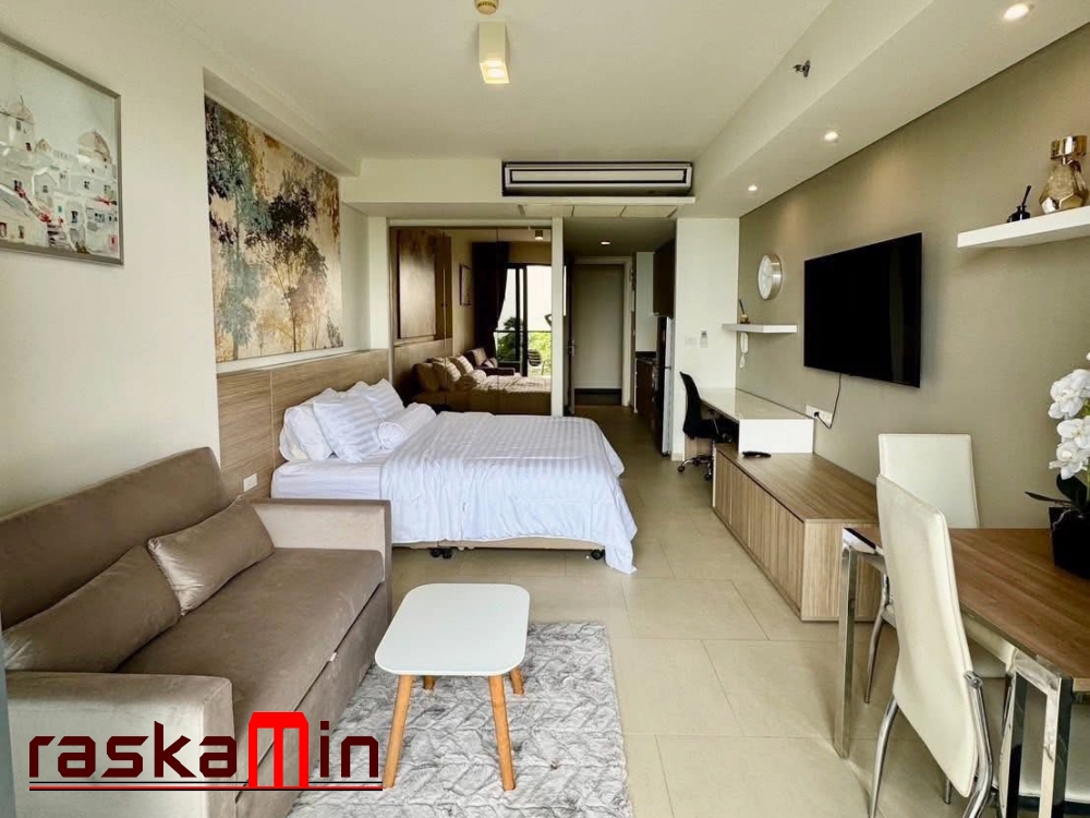 KT0348🏄‍♂️Zire Wongamat🏖️STUDIO 38ตรม ตึก A ชั้นเตี้ย พร้อมเฟอร์นิเจอร์🌊วิวทะเล