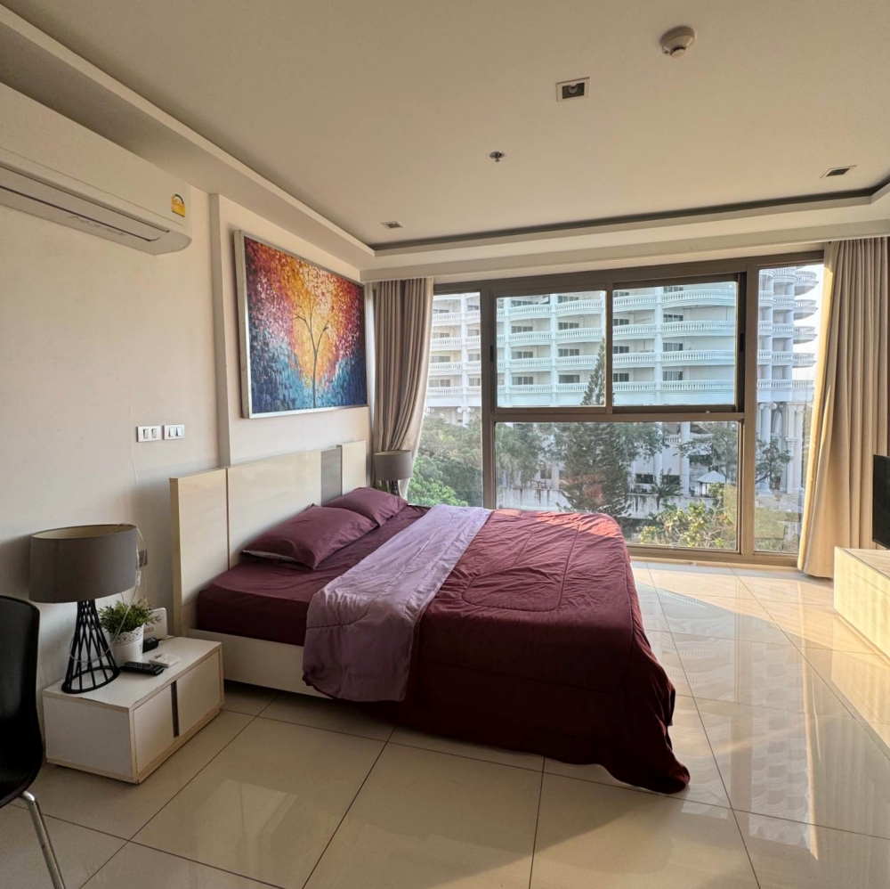 KT0370🌴Wong Amat Tower🏄‍♂️ห้องสตูดิโอ 42ตรม ชั้น6🏖️วิวทะเล พร้อมเฟอร์นิเจอร์