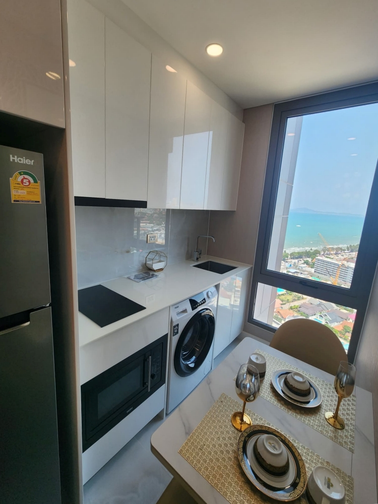 KT0371🌴Copacabana Beach Jomtien🏖️1ห้องนอน 29ตรม ชั้น28 พร้อมเฟอร์นิเจอร์🌅วิวทะเล