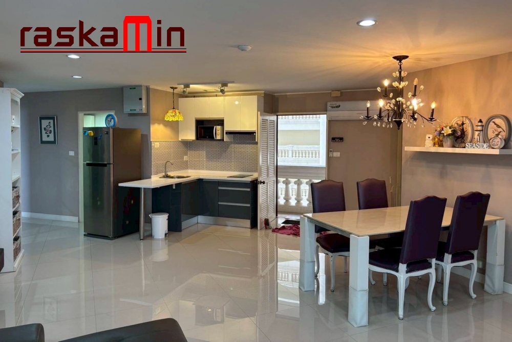 KT0374🦀Sky Beach Condo🏖️2 ห้องนอน 124.5ตรม ชั้น23🌊วิวทะเล พร้อมเฟอร์นิเจอร์