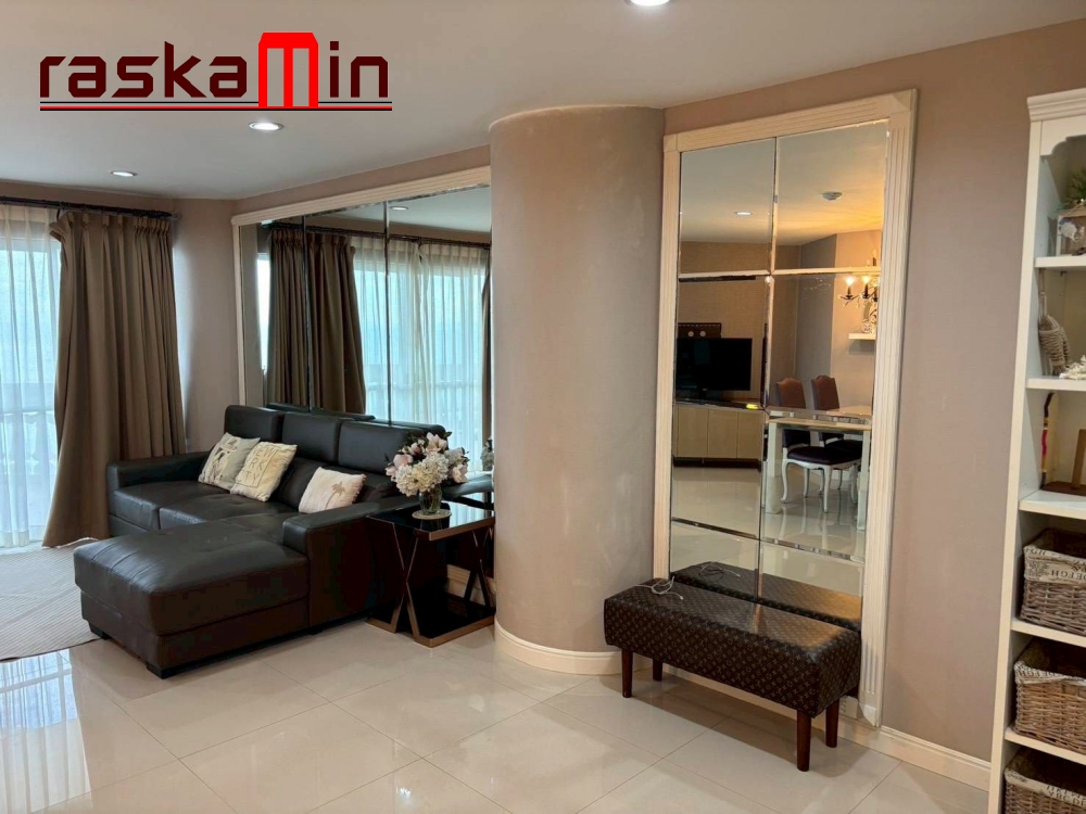 KT0374🦀Sky Beach Condo🏖️2 ห้องนอน 124.5ตรม ชั้น23🌊วิวทะเล พร้อมเฟอร์นิเจอร์