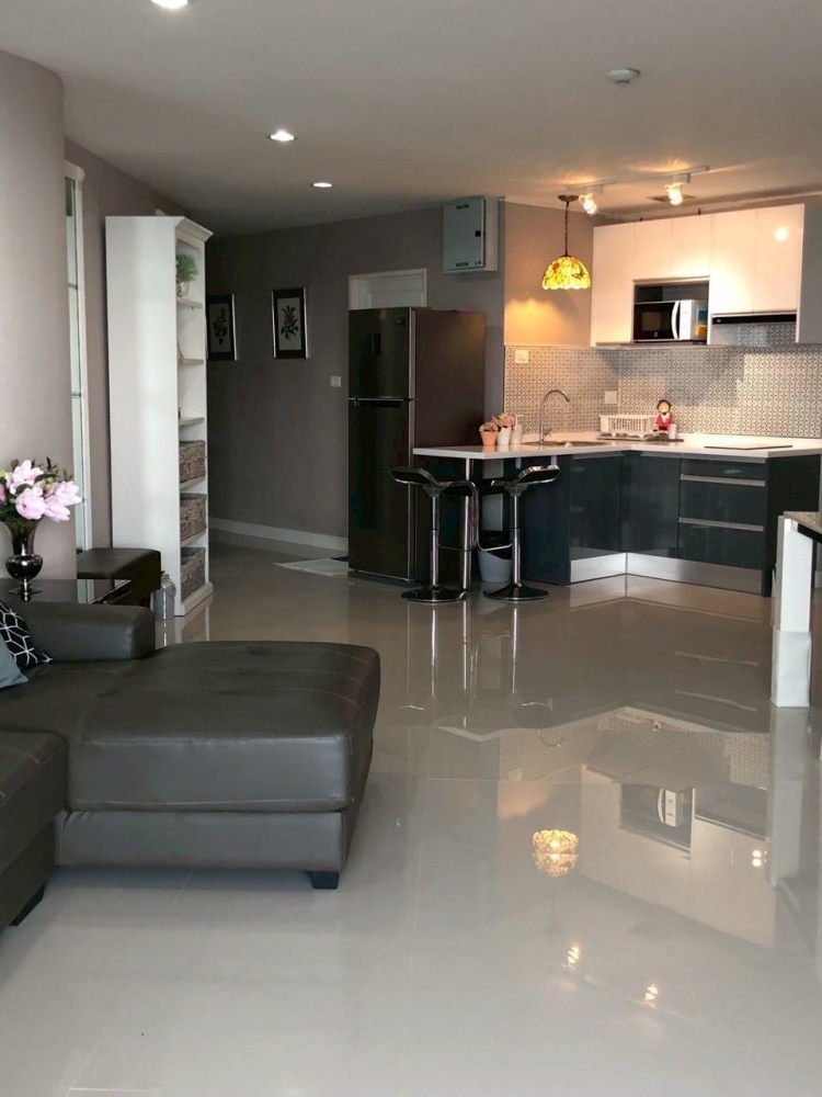 KT0374🦀Sky Beach Condo🏖️2 ห้องนอน 124.5ตรม ชั้น23🌊วิวทะเล พร้อมเฟอร์นิเจอร์