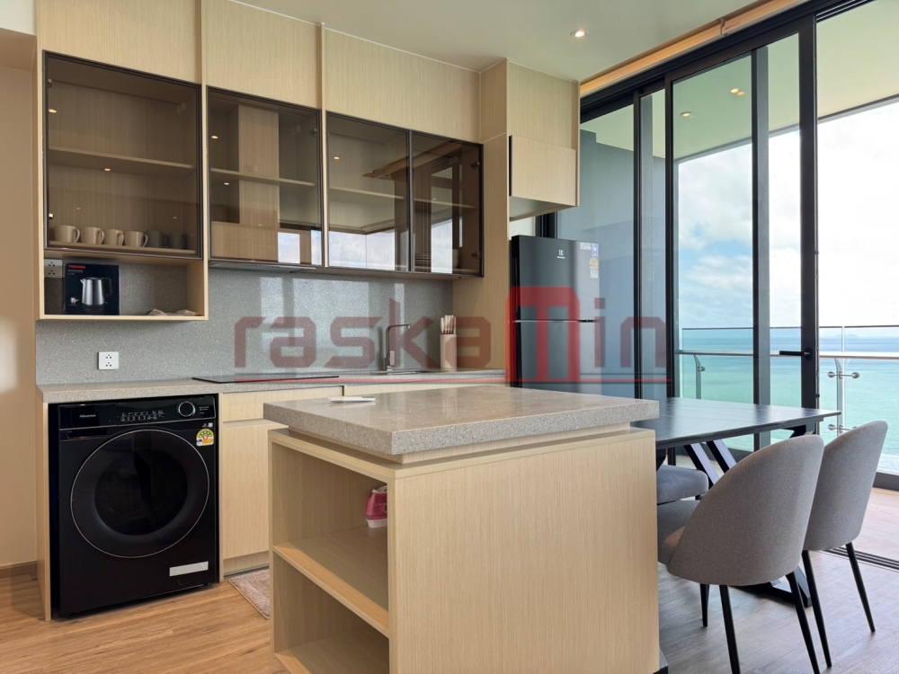 KT0375🏄‍♂️AROM Wongamat🏖️2ห้องนอน 82ตรม ชั้นสูง ห้องมุม🌊วิวทะเล พร้อมเฟอร์นิเจอร์