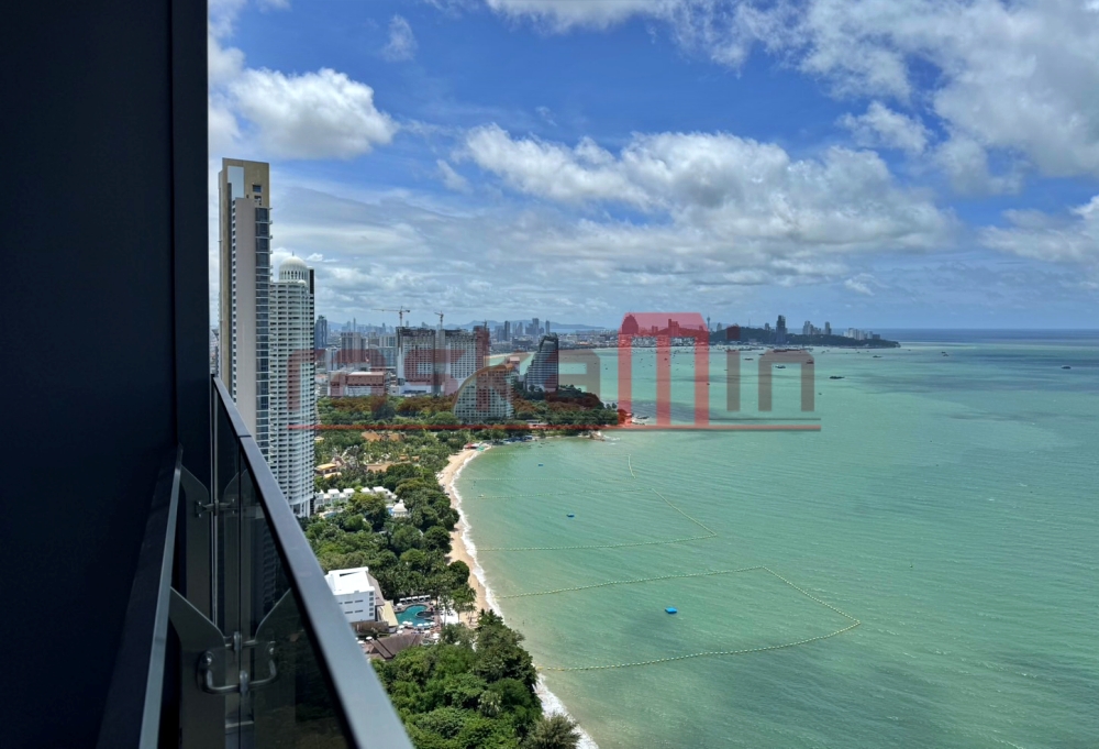 KT0375🏄‍♂️AROM Wongamat🏖️2ห้องนอน 82ตรม ชั้นสูง ห้องมุม🌊วิวทะเล พร้อมเฟอร์นิเจอร์