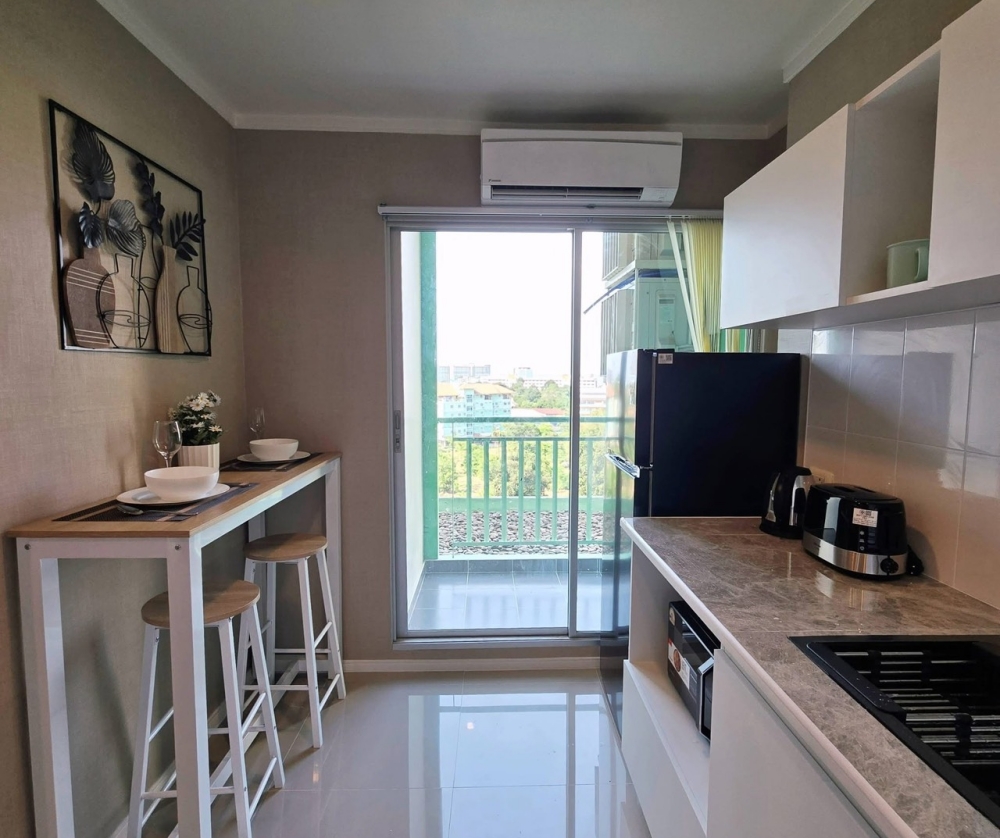 KT0378⛵Lumpini Ville Wongamat🌴1ห้องนอน 26ตรม ชั้น7 ตึกA พร้อมเฟอร์นิเจอร์