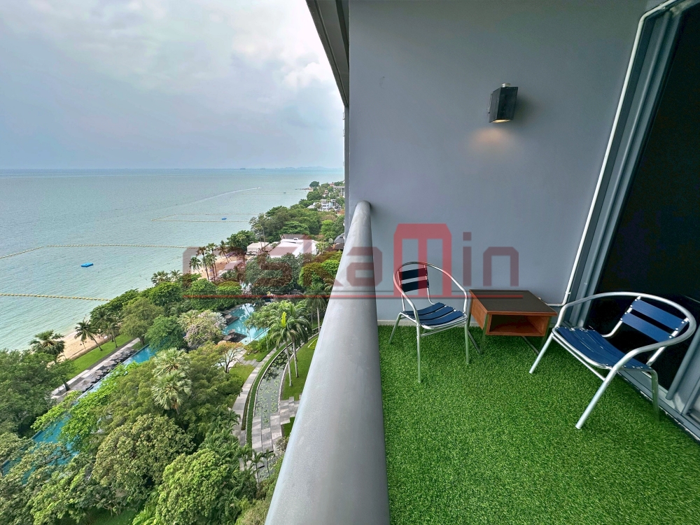 KT0359🏄‍♂️Zire Wongamat🏖️STUDIO 39ตรม ตึก A ชั้นกลาง🌊วิวทะเล😎พร้อมเฟอร์นิเจอร์