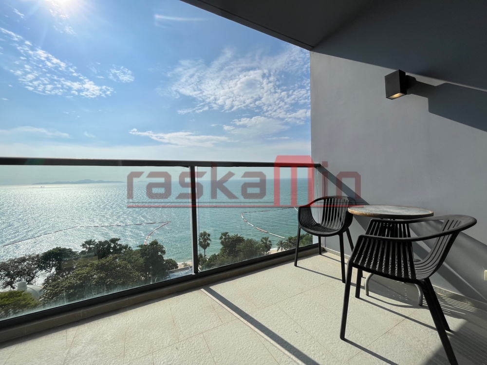 KT0358🏄‍♂️Zire Wongamat🏖️STUDIO 39ตรม ตึก A ชั้นกลาง🌊วิวทะเล😎พร้อมเฟอร์นิเจอร์