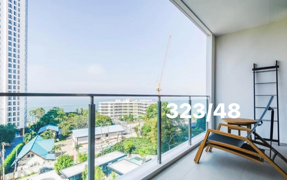 KT0383🌴บ้านปลายหาด พัทยา🏖️1ห้องนอน 55ตรม ชั้น6 พร้อมเฟอร์นิเจอร์🌊วิวทะเลและเมือง