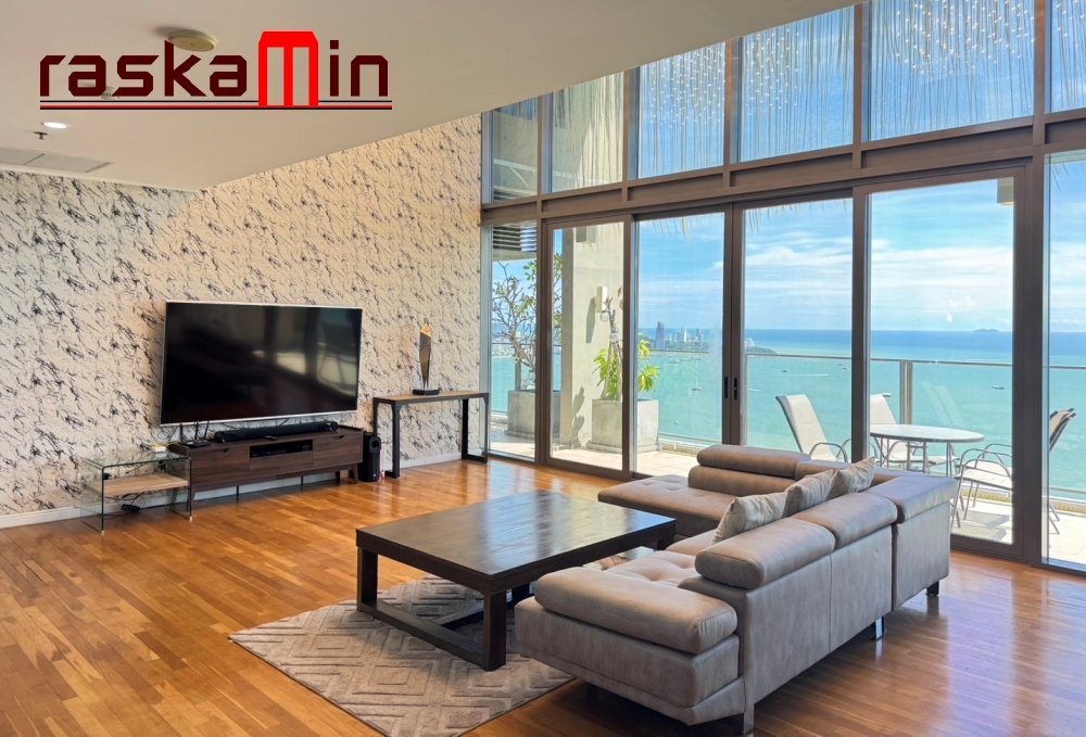 KT0377🦀Northpoint Pattaya🏖️Penthouse-Duplex🌊วิวทะเล 4ห้องนอน 1ห้องแม่บ้าน 360ตรม พร้อมเฟอร์นิเจอร์