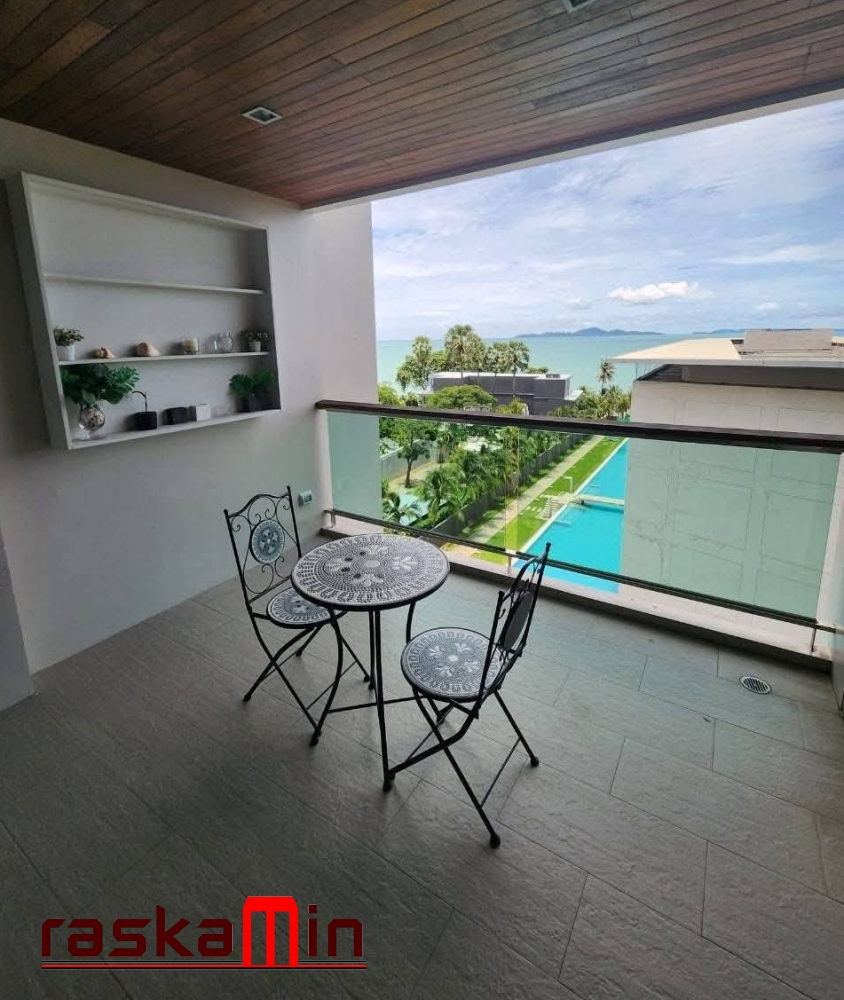 KT0392🏄‍♂️ANANYA Wong Amat🏖️2 ห้องนอน 93ตรม ชั้น 5🌊วิวทะเล พร้อมเฟอร์นิเจอร์