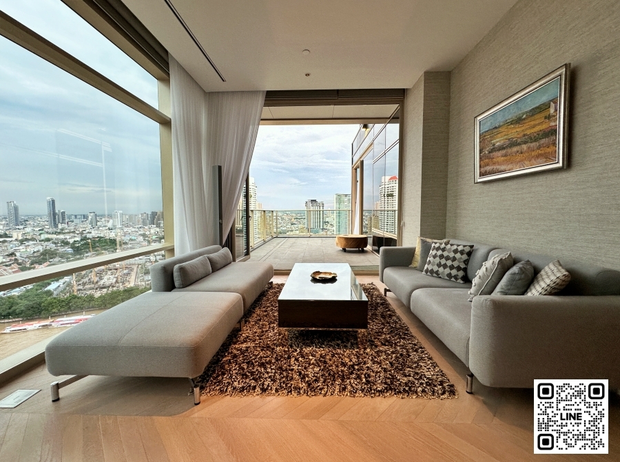 KT0393🌉Four Seasons Private Residence 4 ห้องนอน 392 ตรม ชั้นสูง 🌅วิวแม่น้ำเจ้าพระยา พร้อมเฟอร์นิเจอร์