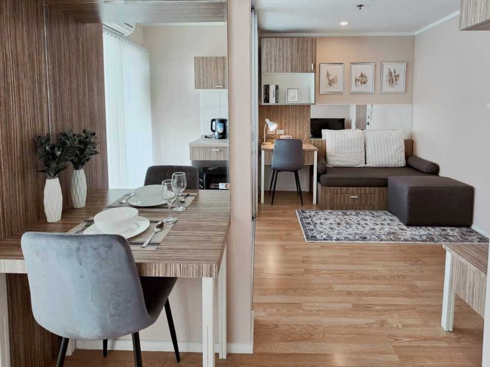 KT0396⛵Lumpini Ville Wongamat🌴1 ห้องนอน 26ตรม ชั้น12 ตึกC พร้อมเฟอร์นิเจอร์