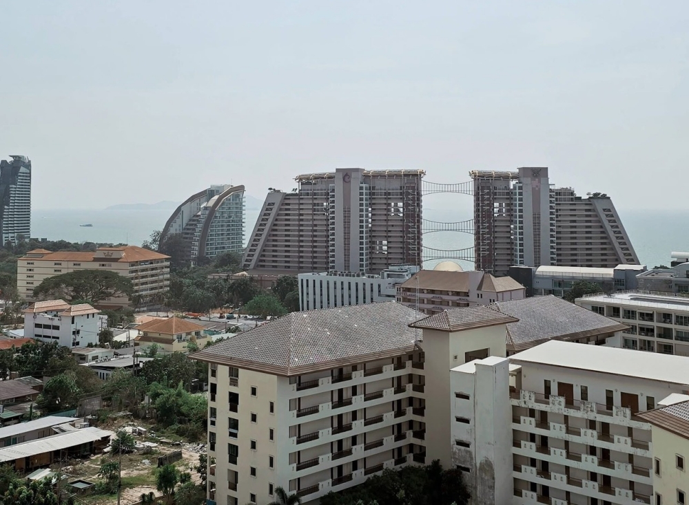 KT0396⛵Lumpini Ville Wongamat🌴1 ห้องนอน 26ตรม ชั้น12 ตึกC พร้อมเฟอร์นิเจอร์