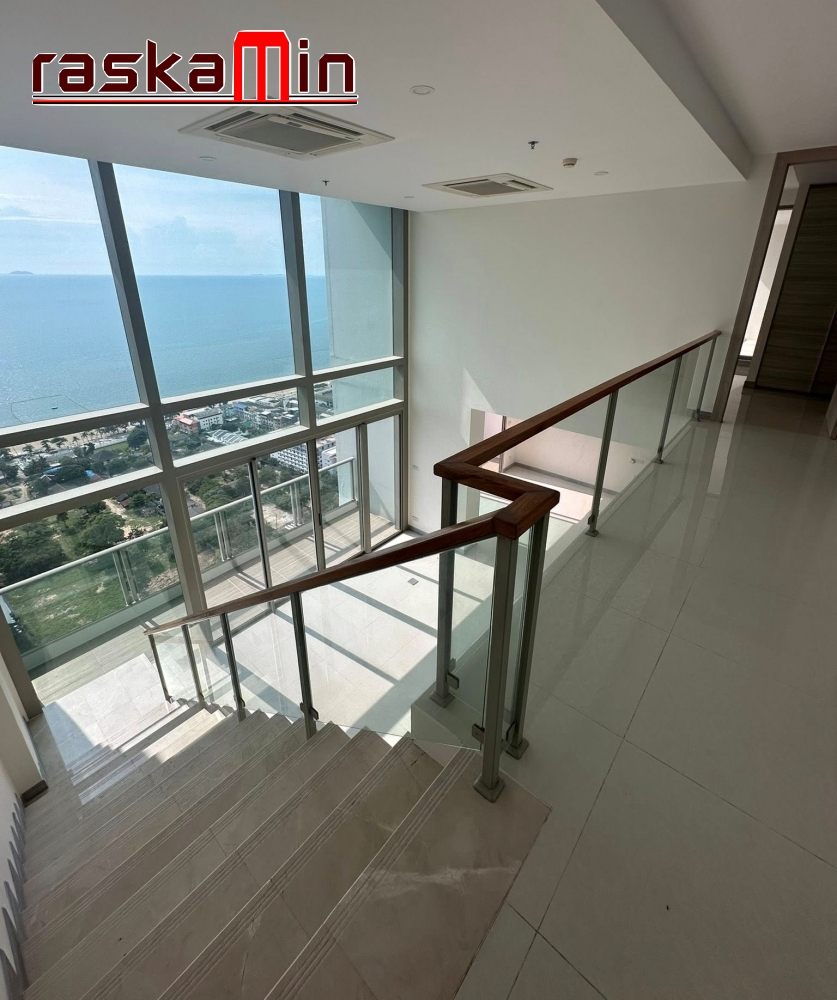 KT0405🌴The Riviera Jomtien 🏖️Rare unit-Duplex 5 ห้องนอน 330ตรม ชั้น43-44🌅ลานระเบียงชมวิวทั้ง🌊ทะเลและ🏖️เมือง