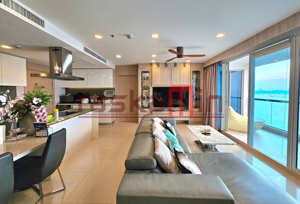 KT0414🌴The Palm Wongamat🏄‍♂️2 ห้องนอน 98ตรม ตึก A ชั้นสูง🌊วิวทะเล🏖️พร้อมเฟอร์นิเจอร์