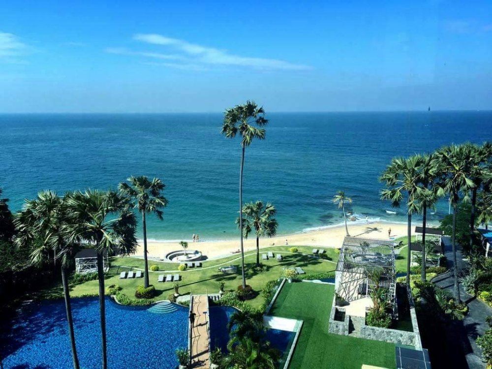 KT0415🌴The Palm Wongamat🏄‍♂️2 ห้องนอน 97ตรม ตึก A ชั้นไม่สูง🌊วิวทะเลชัดๆ🏖️พร้อมเฟอร์นิเจอร์