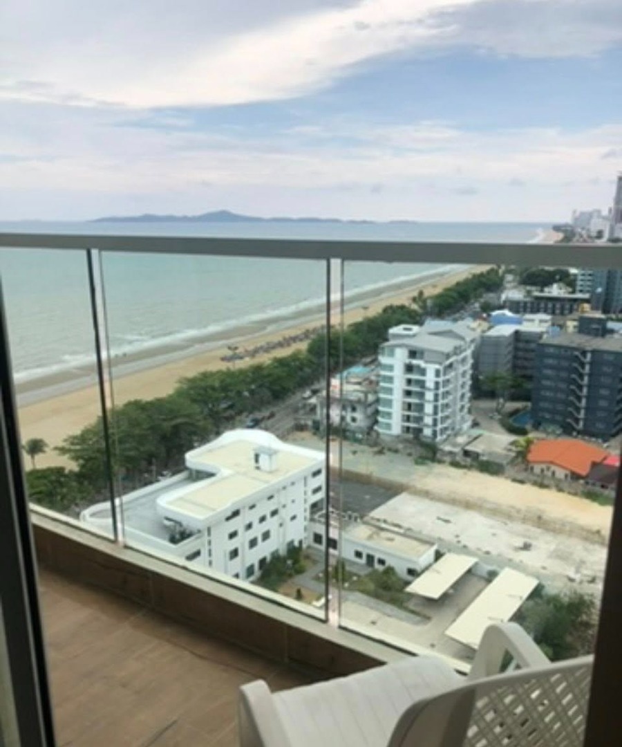 KT0418🏖️Cetus Beachfront Pattaya🏄40 ตรม 1 ห้องนอน ชั้น 18🌊วิวทะเล แถมเฟอร์นิเจอร์