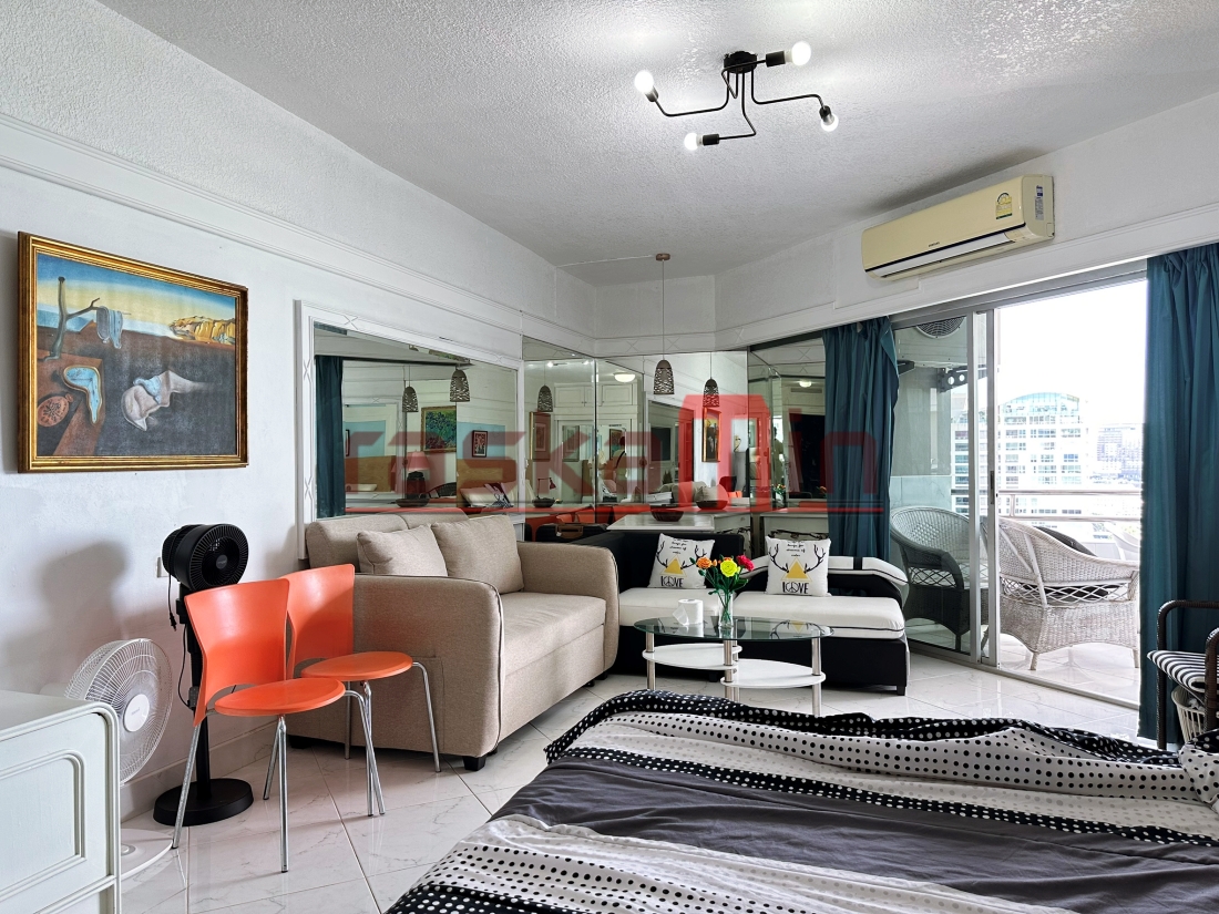 KT0419🌴Markland Condo ซอยพัทยา1🏄‍♂️Studio 45ตรม ชั้นสูง🏖️วิวทะเล