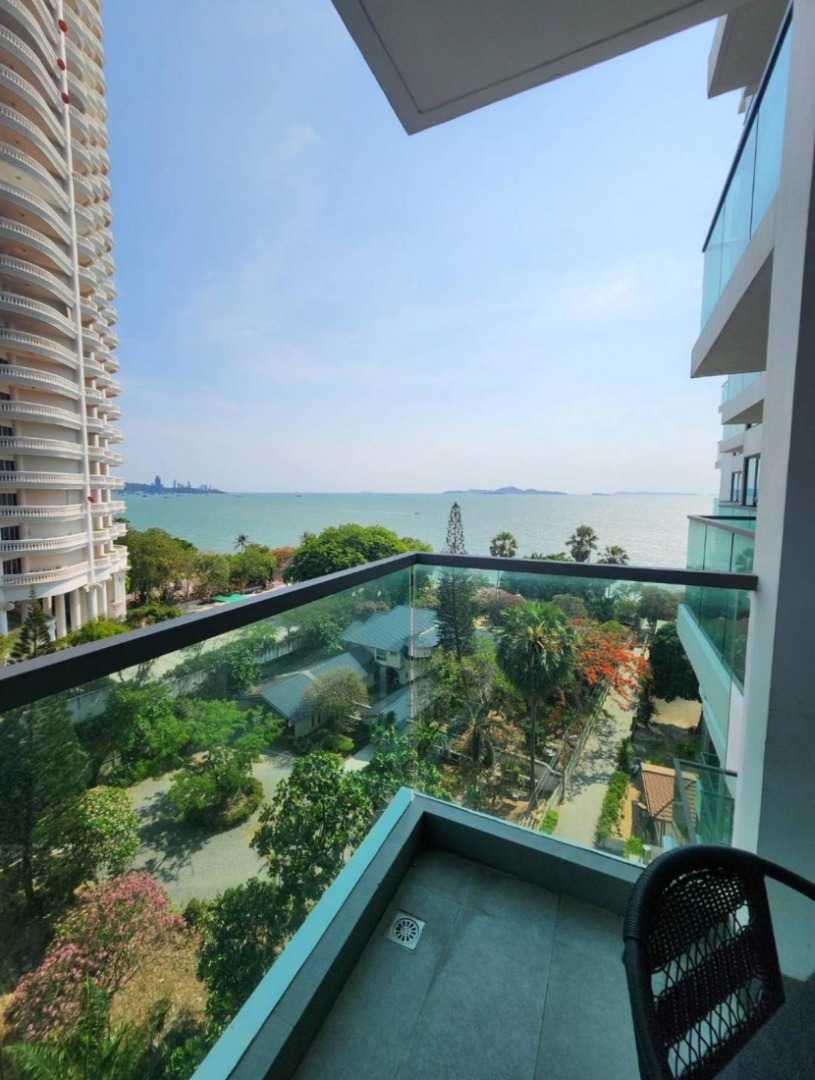 KT0444🌴Wong Amat Tower🏄‍♂️65 ตรม 1 ห้องนอน ชั้น 9🏖️วิวทะเล พร้อมเฟอร์นิเจอร์