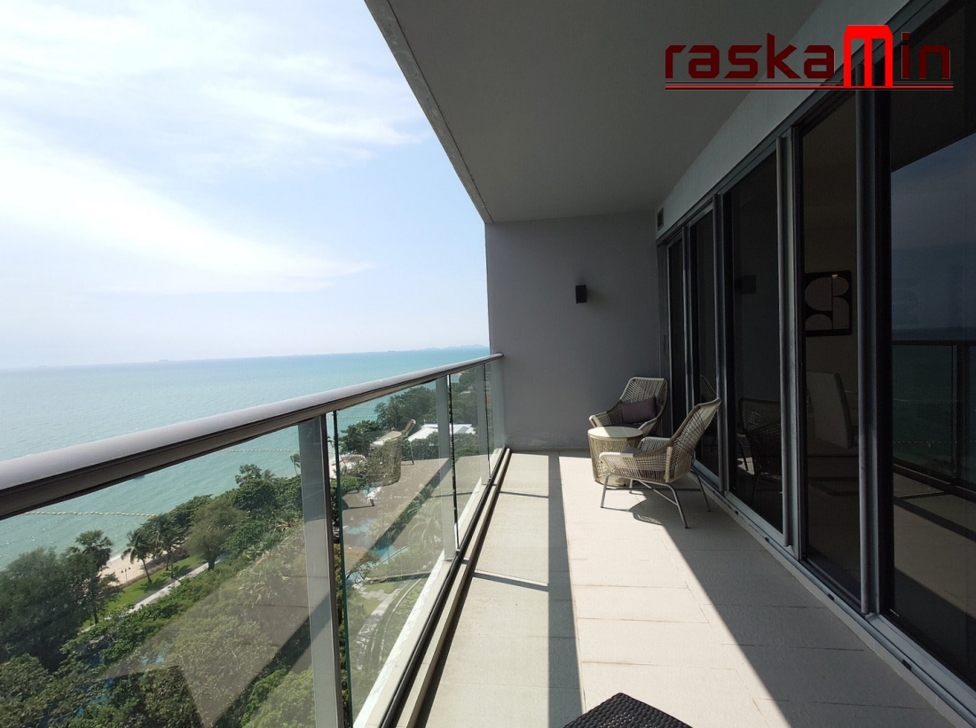 KT0446🏄‍♂️Zire Wongamat🏖️2 ห้องนอน 99ตรม ตึก A ชั้น 12🌊วิวทะเล