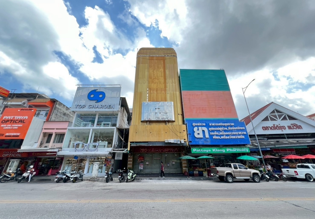 TA8712🏖️ตึกแถวพัทยากลาง 3 ชั้น 31 ตรว🔒มีห้องนิรภัย💎ใกล้ตลาดแม่วิไล,ชายหาดพัทยา,ห้างCentral