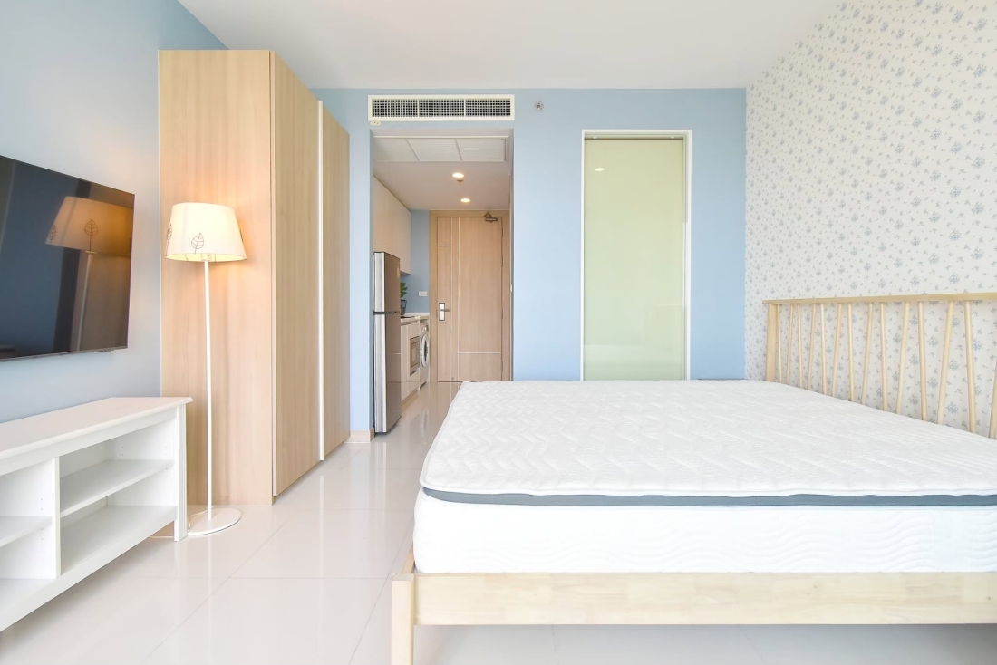 KT0454🌴The Riviera Wongamat🏄‍♂️ห้องสตูดิโอ 31.5ตรม ตึก A ชั้น 6🏖️วิวสระว่ายน้ำ พร้อมเฟอร์นิเจอร์