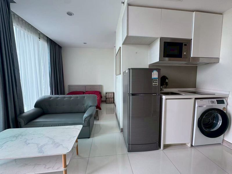 KT0457🌴The Riviera Wongamat🏄‍♂️ห้องสตูดิโอ 27.3ตรม ตึก B ชั้น 15🏖️วิวเมือง พร้อมเฟอร์นิเจอร์